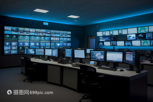 监控室与监控设备 现代安防体系的核心